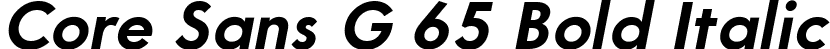 Core Sans G 65 Bold Italic font - CoreSansG-BoldItalic.ttf