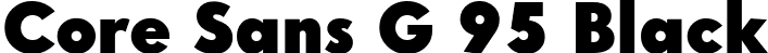 Core Sans G 95 Black font - CoreSansG-Black.ttf