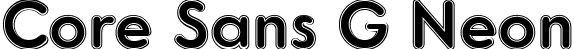 Core Sans G Neon font - CoreSansG-Neon.ttf