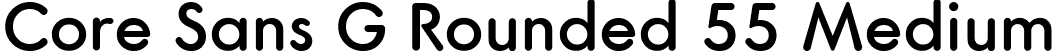 Core Sans G Rounded 55 Medium font - CoreSansGRounded-Medium.ttf