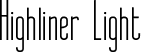 Highliner Light font - Highliner light.otf