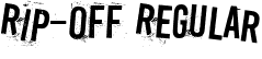 Rip-off Regular font - Ripoff.ttf