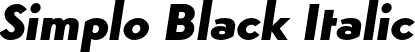 Simplo Black Italic font - Simplo-BlackIt.otf