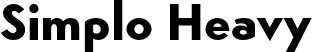 Simplo Heavy font - Simplo-Heavy.otf