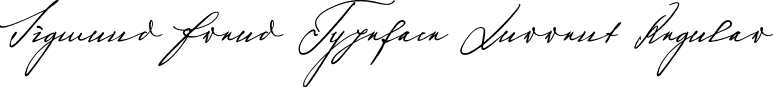 Sigmund Freud Typeface Kurrent Regular font - Harald Geisler - SigmundFreudTypefaceKurrent.otf
