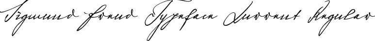 Sigmund Freud Typeface Kurrent Regular font - Harald Geisler - SigmundFreudTypefaceKurrent.ttf