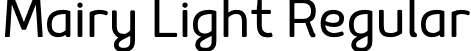 Mairy Light Regular font - Mairy Light.otf