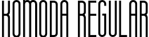 Komoda Regular font - Komoda.otf