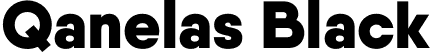 Qanelas Black font - Qanelas-Black.otf