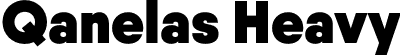 Qanelas Heavy font - Qanelas-Heavy.otf