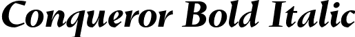 Conqueror Bold Italic font - ConquerorBoldItalic.otf