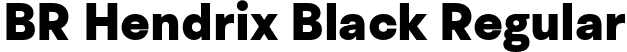 BR Hendrix Black Regular font - BRHendrix-Black.otf