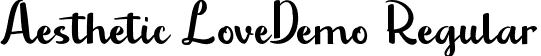 Aesthetic Love Demo Regular font - AestheticLoveDemoRegular.ttf