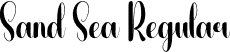 Sand Sea Regular font - Sand-Sea.otf