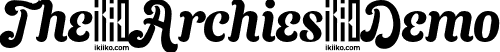 The Archies Demo font - TheArchiesDemo.otf