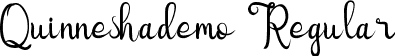 Quinneshademo Regular font - QuinneshademoRegular.ttf