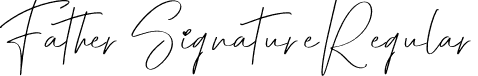 Father Signature Regular font - Father-Signature.otf