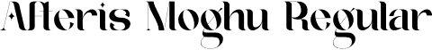 Afteris Moghu Regular font - AfterisMoghu.otf