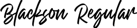 Blackson Regular font - blacksonregular-rgrgy.ttf