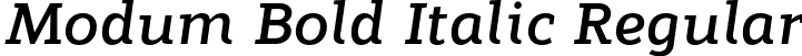 Modum Bold Italic Regular font - Modum-BoldItalic.otf
