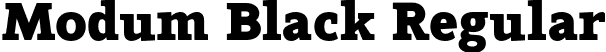 Modum Black Regular font - Modum-Black.otf