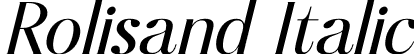 Rolisand Italic font - Rolisand-Italic.otf