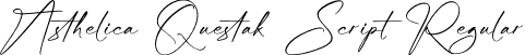Asthelica Questak Script Regular font - Asthelica-Questak-Script.otf