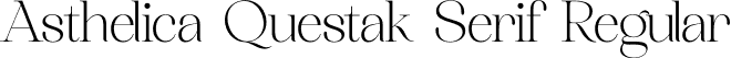 Asthelica Questak Serif Regular font - Asthelica-Questak-Serif.otf