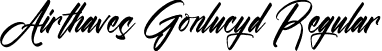 Airthaves Gonlucyd Regular font - Airthaves-Gonlucyd.otf