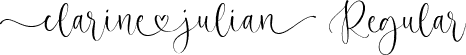 Clarine Julian Regular font - Clarine-Julian.otf