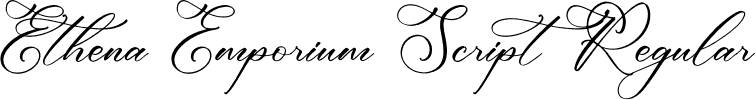 Ethena Emporium Script Regular font - Ethena-Emporium-Script.otf