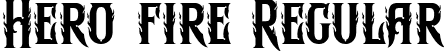 Hero fire Regular font - herofireregular-nr6yy.ttf