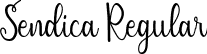 Sendica Regular font - Sendica-axYmR.ttf