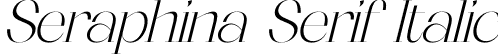 Seraphina Serif Italic font - Seraphina-Serif-Italic.otf