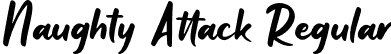 Naughty Attack Regular font - Naughty-Attack.otf