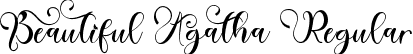 Beautiful Agatha Regular font - Beautiful-Agatha-OTF-Demo-BF6570a0d4d7061.otf
