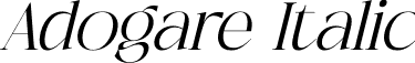 Adogare Italic font - Adogare-Italic-BF65700b2d7af3c.otf