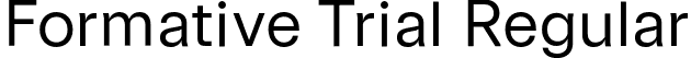 Formative Trial Regular font - FormativeTrial-Regular.otf