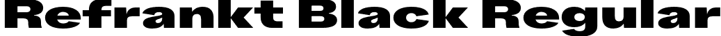 Refrankt Black Regular font - Trial-Refrankt-Black.otf