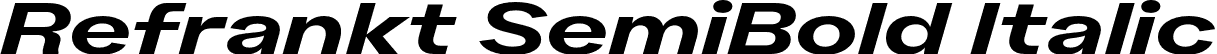 Refrankt SemiBold Italic font - Trial-Refrankt-SemiBoldItalic.otf