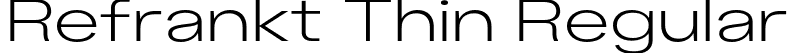Refrankt Thin Regular font - Trial-Refrankt-Thin.otf