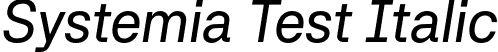 Systemia Test Italic font - SystemiaTest-Italic-BF656e8691600f6.otf