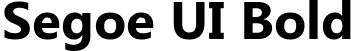 Segoe UI Bold font - Segoe UI Bold.ttf