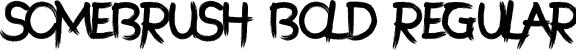 SomeBrush Bold Regular font - SomebrushBold-p7gVa.ttf