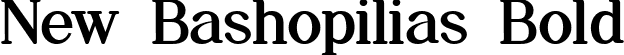 New Bashopilias Bold font - NewBashopilias-Bold.ttf