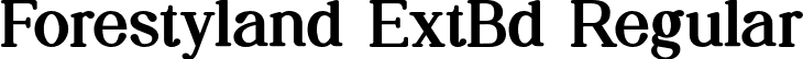 Forestyland ExtBd Regular font - Forestyland-ExtraBold.otf