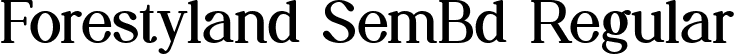 Forestyland SemBd Regular font - Forestyland-SemiBold.ttf