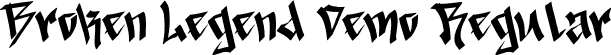 Broken Legend Demo Regular font - Broken-Legend-Demo.otf