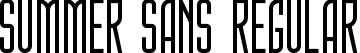 Summer Sans Regular font - Summer Sans.ttf