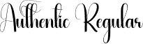 Authentic Regular font - Authentic.otf